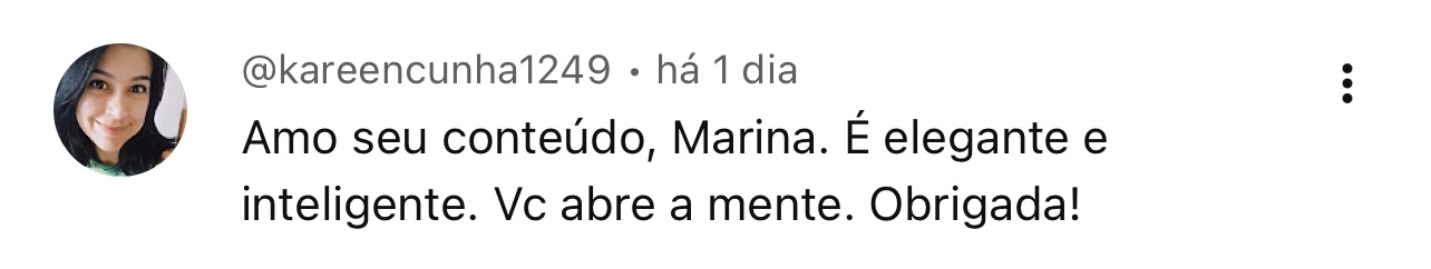 Depoimento de aluna 8
