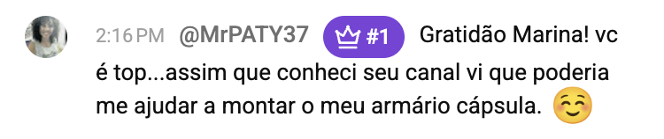 Depoimento de aluna 14