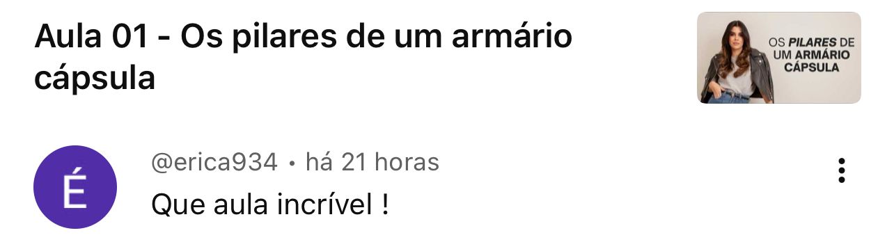 Depoimento de aluna 3